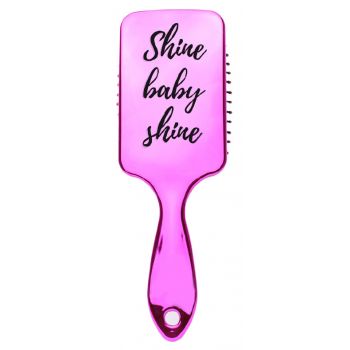 Brosse Padel rose métallisée
