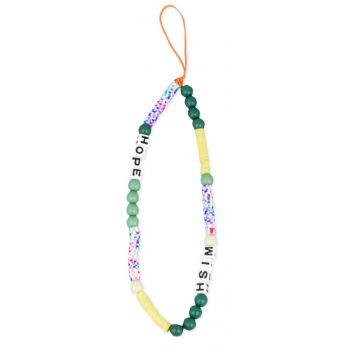 Pendentif de perles de verre pour téléphone portable Hope