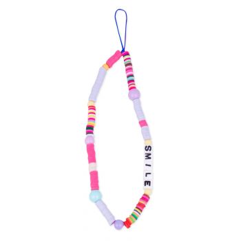 Pendentif de perles de verre pour téléphone portable Smile