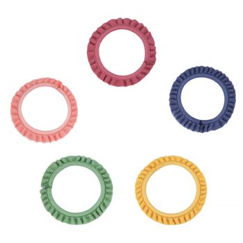 Set de 5 élastiques multicolores volant
