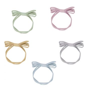 Set de 5 élastiques multicolores nœud