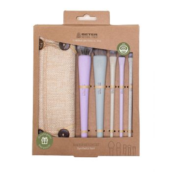 Trousse Roulante 5 Pinceaux Natural Fiber
