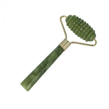 Rouleau facial en pierre de jade texturé