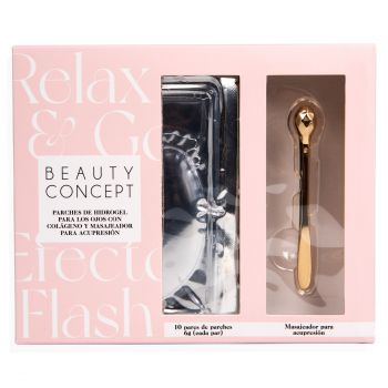 Beauty Concept Set Patchs d’Hydrogel pour les Yeux Collagène + Massage d'Acupression