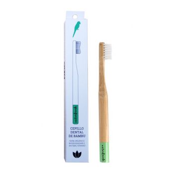 Brosse à dents en bambou verte Kids