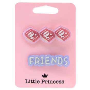Little Princess Set de 2 Barrettes Friends et Bricks