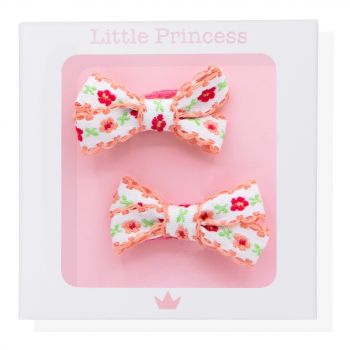 Little Princess Set 2 Clip con il fiocco dei fiori