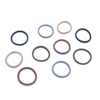 Lot de 10 mini élastiques unis