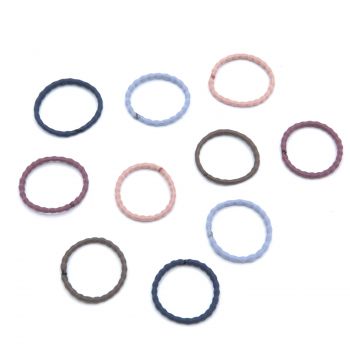 Lot de 10 mini élastiques à petites perles
