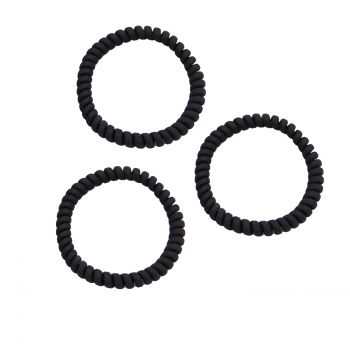 Lot de 3 élastiques noirs