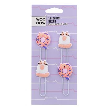 Clips Chats en silicone
