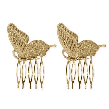 Oh My Hair Lot de 2 mini peignes papillons