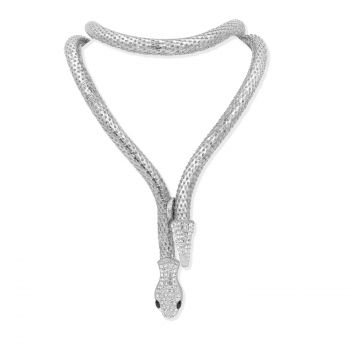 Collier Serpent Argenté