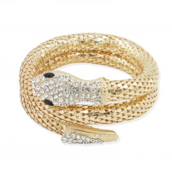 Bracciale serpente dorato