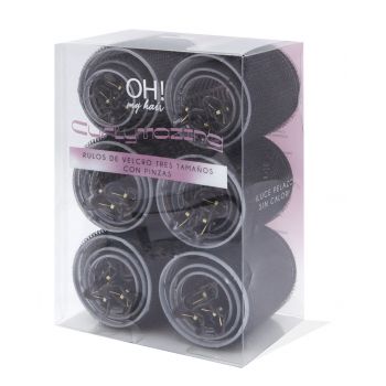 Oh My Hair Bigoudis Velcro avec Pinces