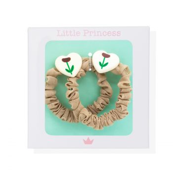 Set de 2 chouchous Little Princess à fleurs