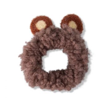 Élastique marron Little Princess avec ourson