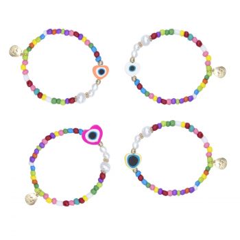 Little Princess Bracciali con perline a colori