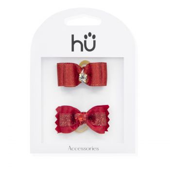 Set 2 gocce per animali domestici con laccetto rosso
