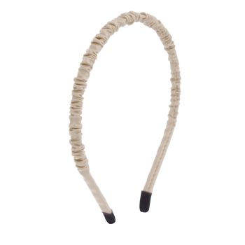 Oh My Hair Diadema Fina Fruncida Pu Beige