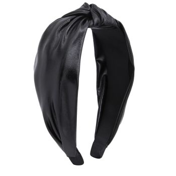 Oh My Hair Turban Noir Effet Cuir