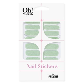 Stickers Ongles Green Glitter