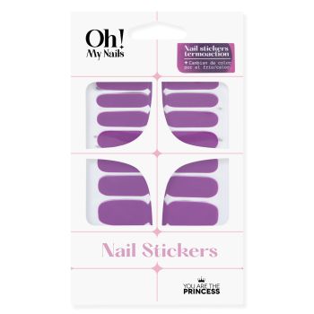 Stickers Ongles Thermoaction Rose à Violet