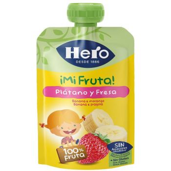 Gourde Mon Fruit Banane et Fraise Hero Nanos