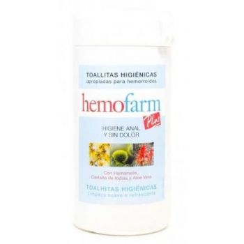 Lingettes HemoFarm en pot pour l’hygiène anale