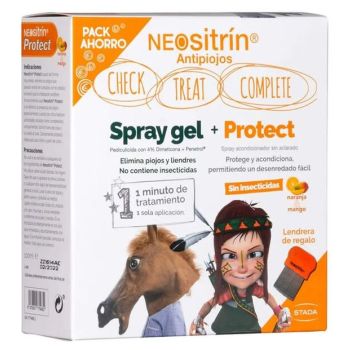 Pack Anti-Poux Spray Gel Traitement + Protect Après-Shampoing