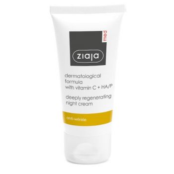 Crème de nuit anti-rides régénérante à la vitamine C et à l’acide hyaluronique