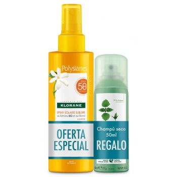 Coffret Spray Solaire SPF 50 + Shampoing Sec Ortie