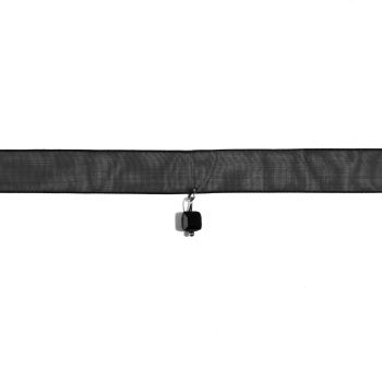 Collier ras-du-cou en tulle noir