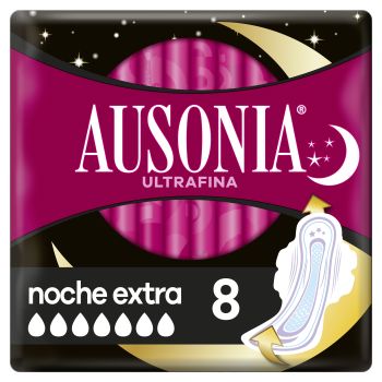 Serviettes Hygiéniques Ultrafines Nuit Extra avec Ailes
