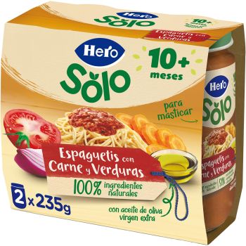 Petits Pots Spaghetti à la Viande et aux Légumes +10 Mois