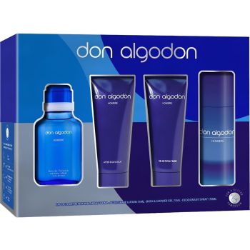 Coffret Homme Eau de Toilette + Après-rasage + Gel de Bain + Déodorant