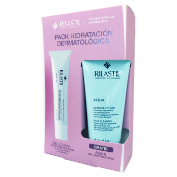 Pack Hydratation Dermatologique Gel-Crème Hydratant Intensif + Gel Nettoyant Aqua