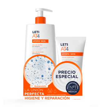 AT4 Pack Gel Douche + Lait Corporel Peaux Atopiques
