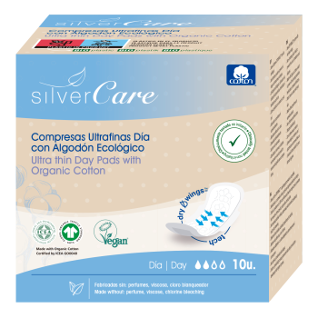 Serviettes hygiéniques écologiques de jour avec ailes