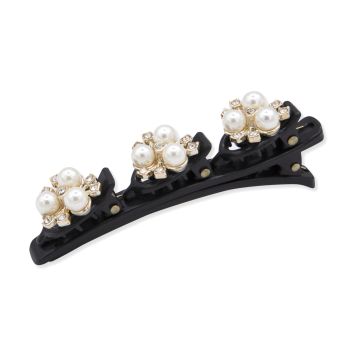Oh My Hair Clip con fermagli a fiore di perla