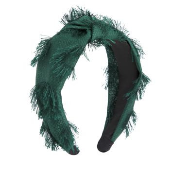 Cerchietto Oh My Hair con nodo in tessuto verde