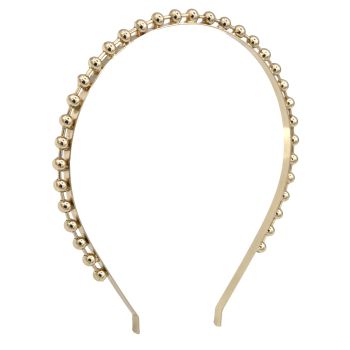 Oh My Hair Bandeau Fin Petit Boules Doré