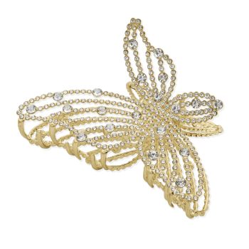 Oh My Hair Fermaglio per capelli con farfalla in strass