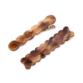 Oh My Hair Set 2 fermagli a cerchio tartaruga