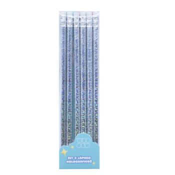 Set de 6 Crayons Holographiques