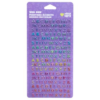 Stickers Alphabet Arc-en-Ciel