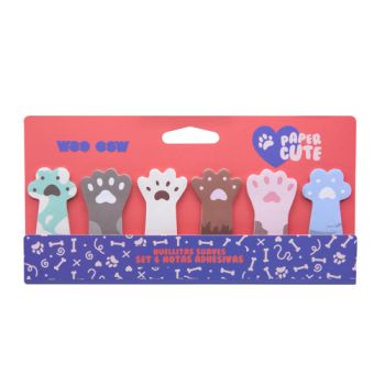 Set de 6 Notes Adhésives Petites Pattes