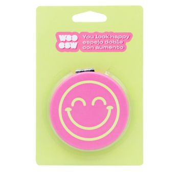 You look Happy Miroir de poche double face avec grossissement