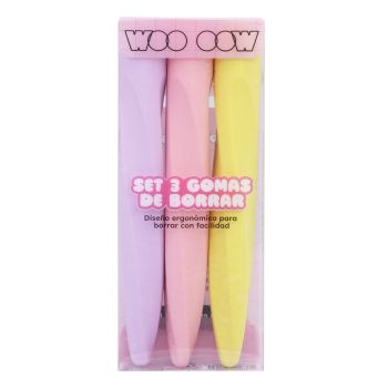 Set de 3 Gommes à Effacer