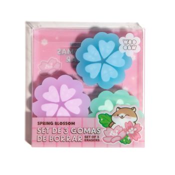 Set 3 gommes Spring Blossom